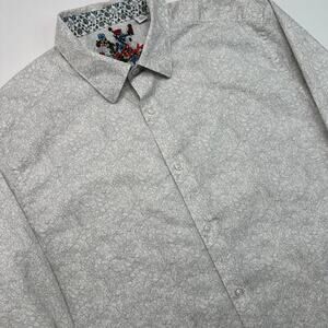 Robert Graham Button Front Shirt with Contrasting Cuffs